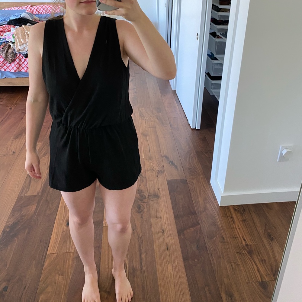 Boohoo Black Romper